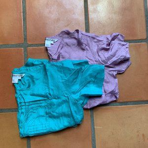 BUNDLE Winter Silks Blouses size XL